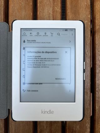 Kindle 7ª Geração com capa
