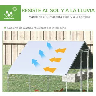 Gallinero Exterior 3x2x2m Jaula para Gallinas