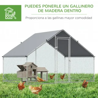 Gallinero Exterior 3x2x2m Jaula para Gallinas