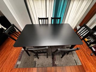 Comedor IKEA 6 Sillas Negro