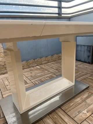 Mesa de terraza extensible + 8 sillas