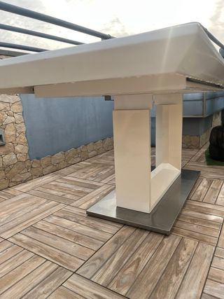 Mesa de terraza extensible + 8 sillas