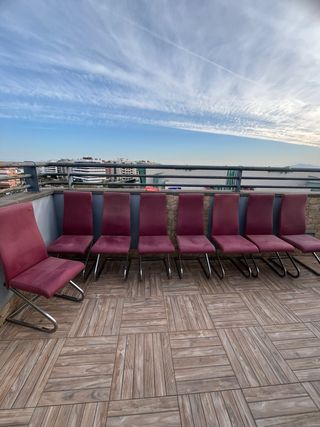 Mesa de terraza extensible + 8 sillas