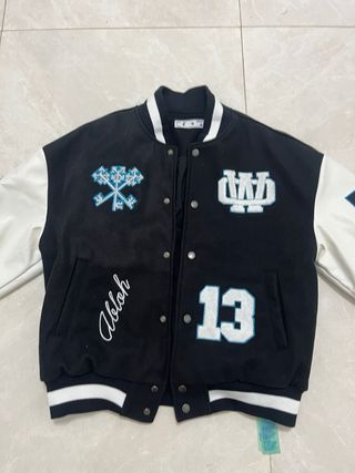 Chaqueta Bomber Off-White Negra y Blanca