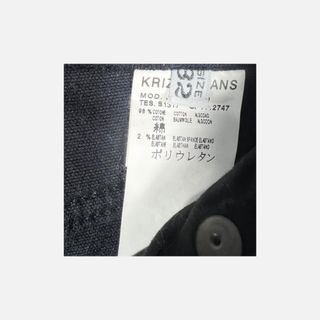 Krizia Pantaloni Velluto Nero Vintage Straight Fit