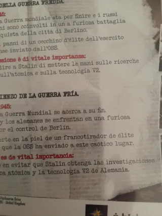 🇪🇦 NUEVO. PAL ESPAÑA Juego Wii-U Sniper Elite