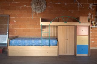 Regalo Cama tren juvenil con armario y cajones