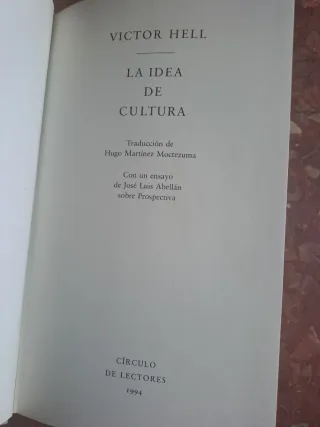 Círculo Universidad: La Idea de Cultura
