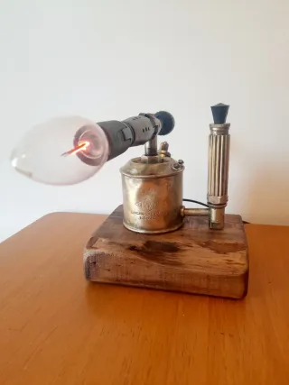 Lámpara Soplete Antigua laton