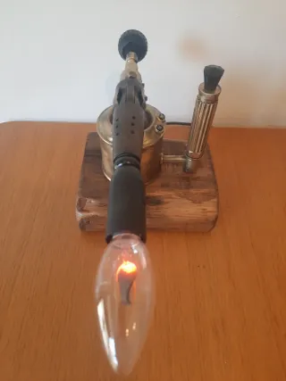 Lámpara Soplete Antigua laton