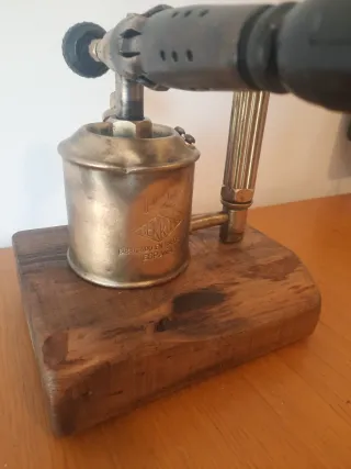 Lámpara Soplete Antigua laton