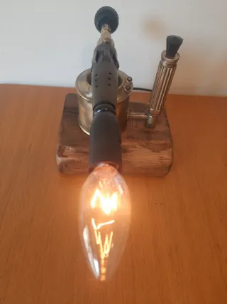 Lámpara Soplete Antigua laton