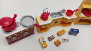Pack Cocina + comida Sylvanian Families Miniatura