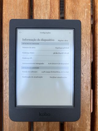 Kobo Nia E-reader Preto