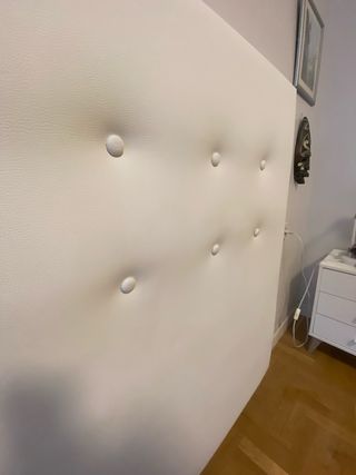 Cabecero Cama 135 cm Polipiel Blanco