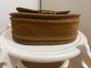 Bolso Zara en piel color caramelo
