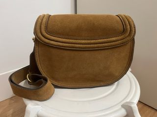 Bolso Zara en piel color caramelo