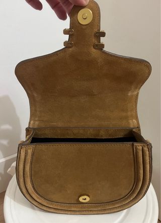 Bolso Zara en piel color caramelo