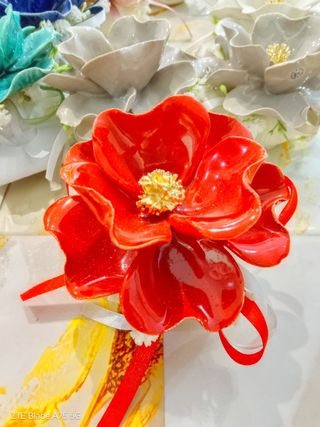 Fiore Capodimonte Multicolore con saponetta
