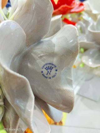 Fiore Capodimonte Multicolore con saponetta