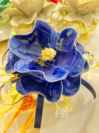 Fiore Capodimonte Multicolore con saponetta