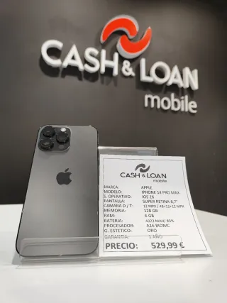 iPhone 14 Pro Max 128GB negro