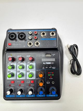 Mezclador Audio Portátil TAVOSOP 4 Canales