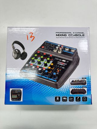 Mezclador Audio Portátil TAVOSOP 4 Canales