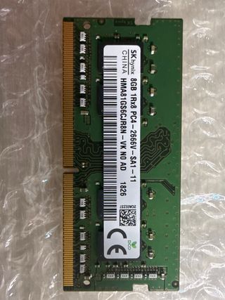 Memoria RAM Crucial y SK Hynix 8GB DDR4
