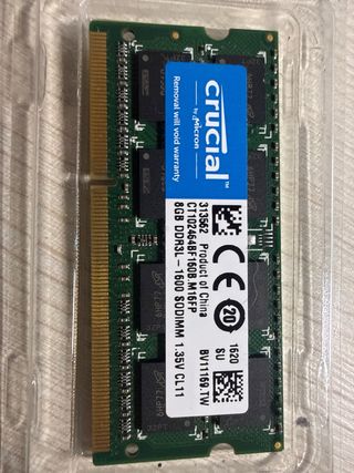 Memoria RAM Crucial y SK Hynix 8GB DDR4