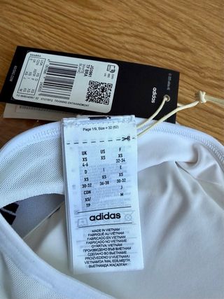 Sujetador deportivo Adidas Techfit talla Xs