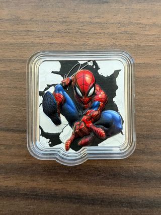 Moneda Plata 2 Oz. Spiderman MARVEL