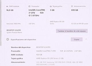 PC Gaming i7 16GB RAM 750GB