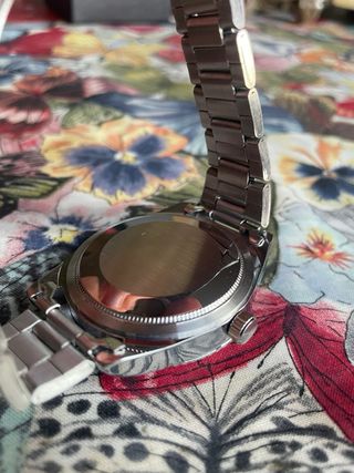 Seiko Mod 40 mm Quartz Arabic Dial Plateado