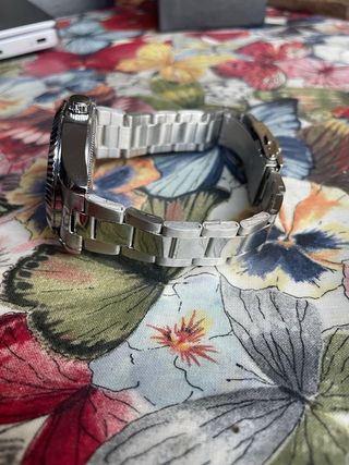 Seiko Mod 40 mm Quartz Arabic Dial Plateado