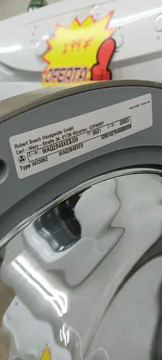 Lavadora Bosch 8 KG Serie 6 ECO SILENCE DRIVE A++