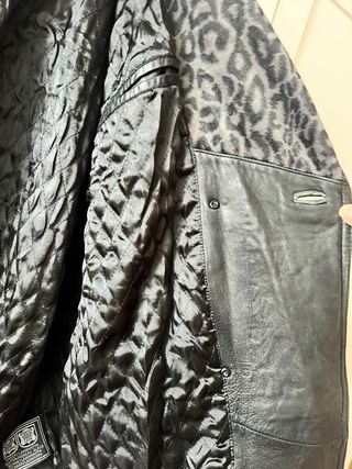 Chaqueta Piel Vintage Oversize Capucha