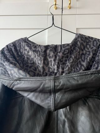 Chaqueta Piel Vintage Oversize Capucha