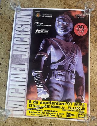 Cartel Michael Jackson History Tour Valladolid 97