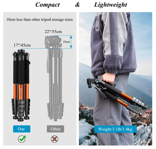 Trípode VICTIV NT70 Naranja