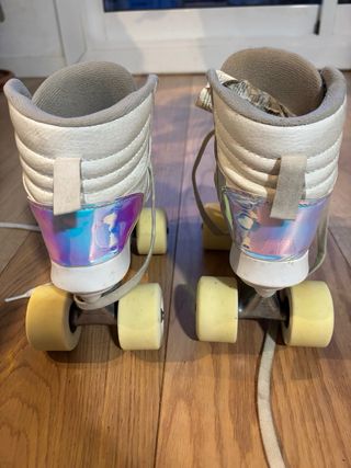 Patines 4 ruedas niña blancos N°34