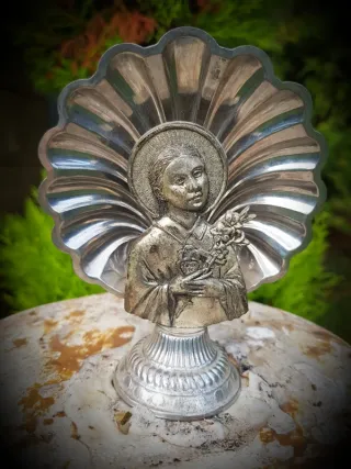 Figura Religiosa Antigua Santa Gema