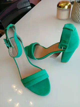 Sandalias Zara Talla 40 Tacón 8cm