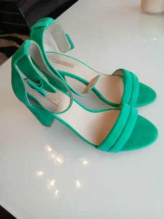 Sandalias Zara Talla 40 Tacón 8cm