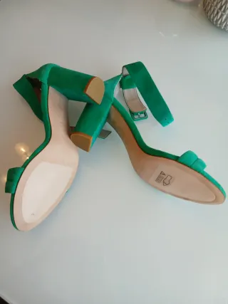 Sandalias Zara Talla 40 Tacón 8cm