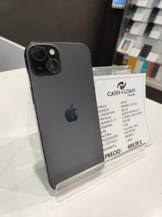 iPhone 15 Plus 256GB Negro