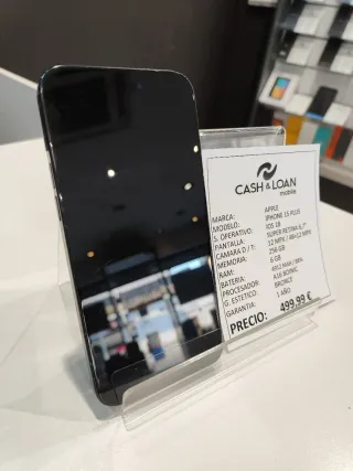 iPhone 15 Plus 256GB Negro
