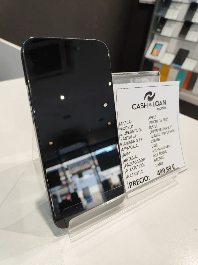 iPhone 15 Plus 256GB Negro