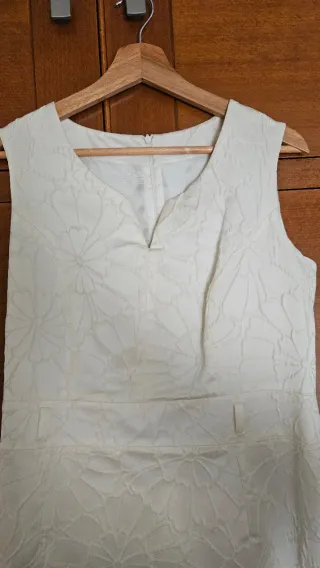 Conjunto Vestido y Chaqueta Blanco