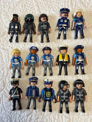 Lote 15 Playmobil Policías
